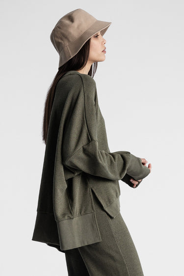 DISTRESSED CREW LEAF