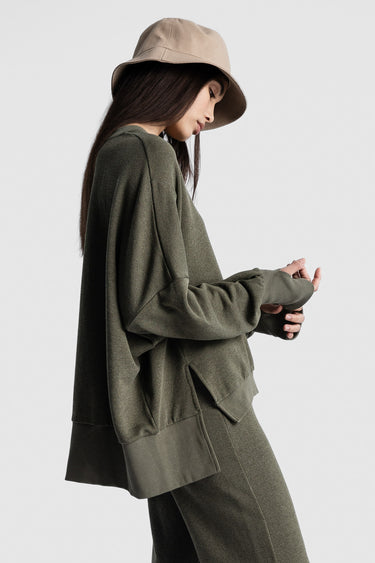 DISTRESSED CREW LEAF