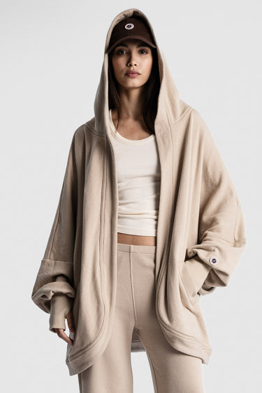 DISTRESSED HOOD WHITE PEPPER