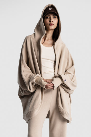 DISTRESSED HOOD WHITE PEPPER