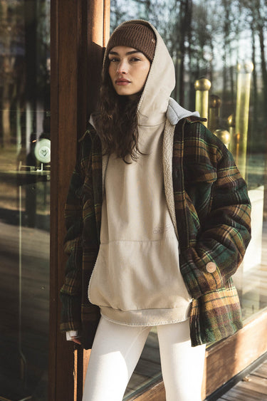 CRAFTED HOOD WHITE PEPPER