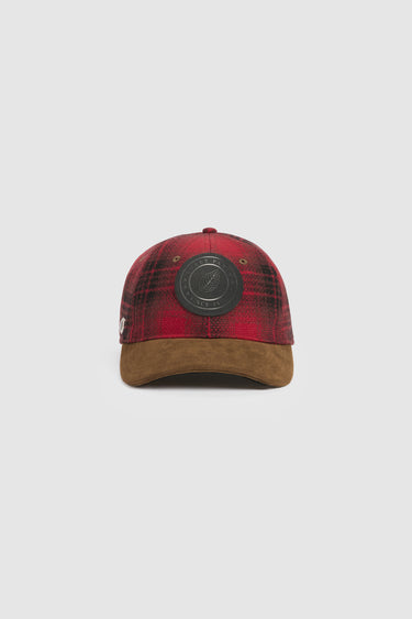CHECK CAP RED