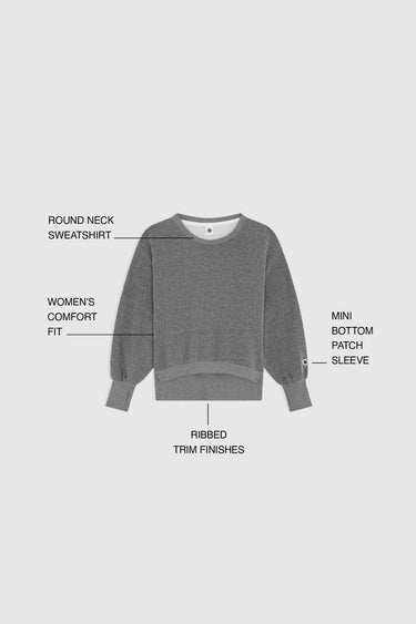 DISTRESSED CREW DARK MARL