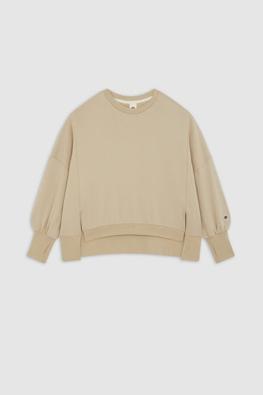 DISTRESSED CREW WHITE PEPPER