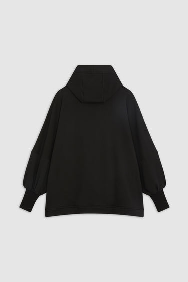 DISTRESSED HOOD BLACK