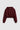 DYE CROP HOOD MERLOT