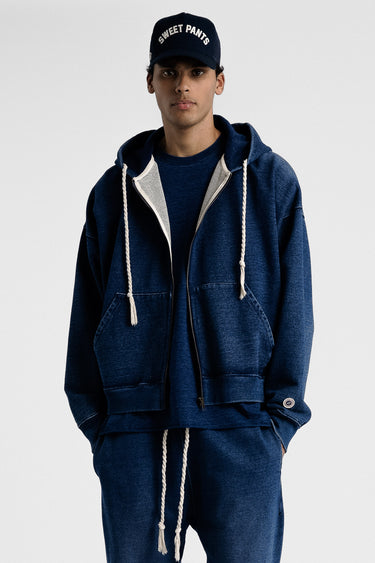 INDIGO ZIP DARK BLUE