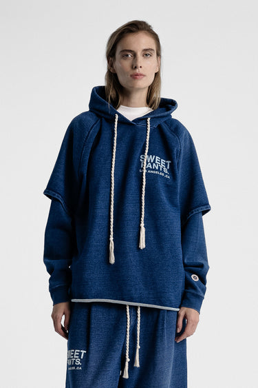 INDIGO HOOD DARK BLUE