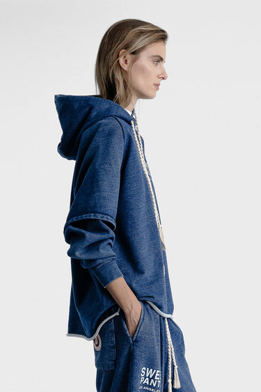 INDIGO HOOD DARK BLUE