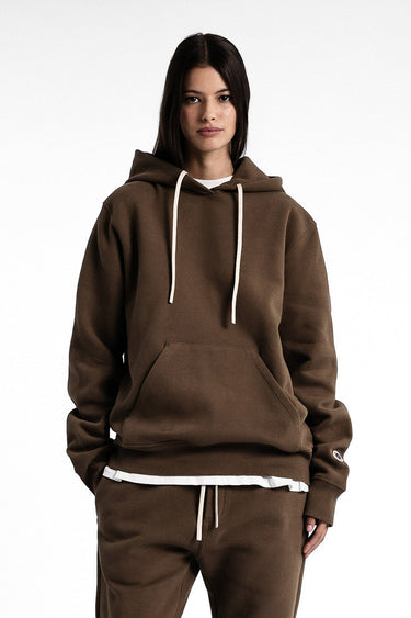 F ICONIC HOOD DARK EARTH