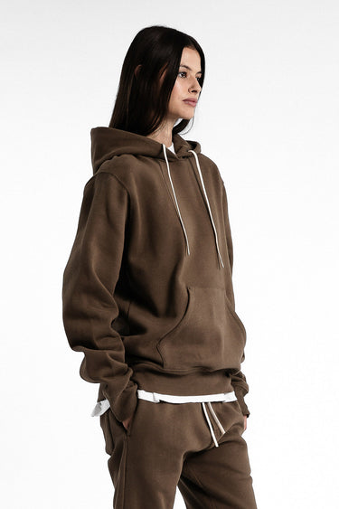 F ICONIC HOOD DARK EARTH