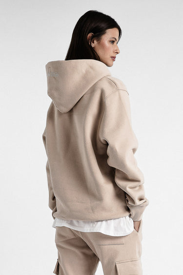 F ICONIC HOOD WHITE PEPPER