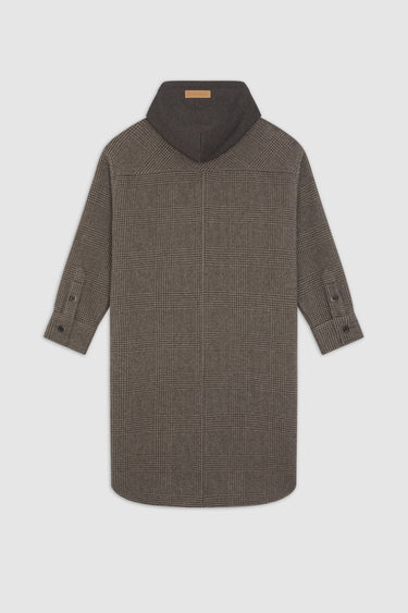 HOOD COAT WHITE PEPPER