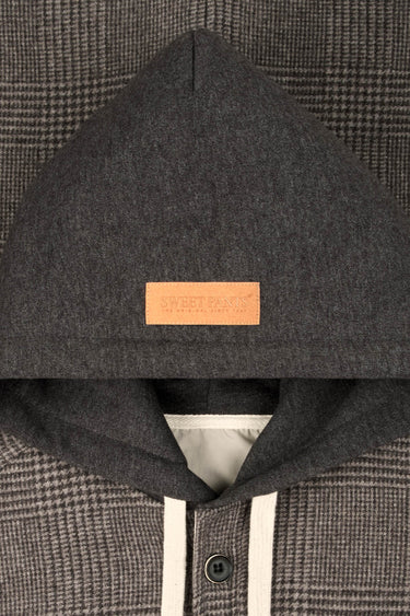 HOOD COAT WHITE PEPPER