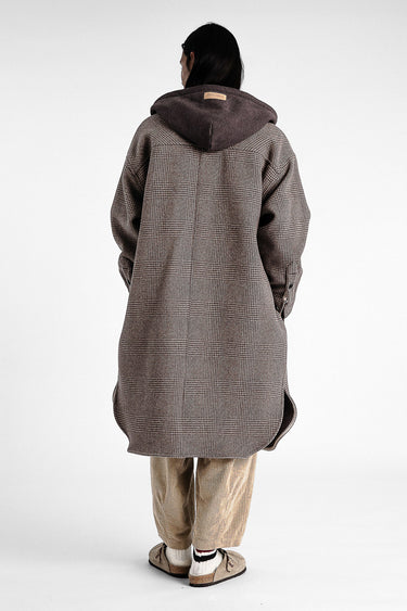 HOOD COAT WHITE PEPPER