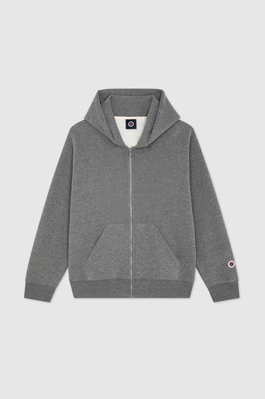 KID F ICONIC ZIP DARK MARL