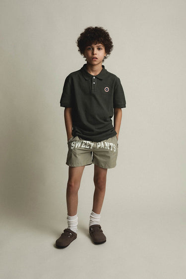 KID FADED POLO BLACK