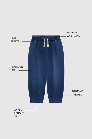 KID INDIGO BALLOON DARK BLUE