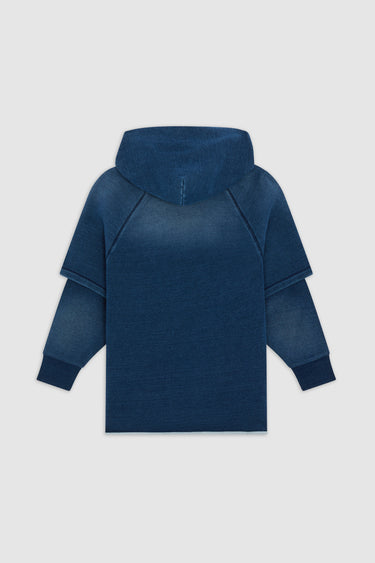 KID INDIGO HOOD ML DARK BLUE