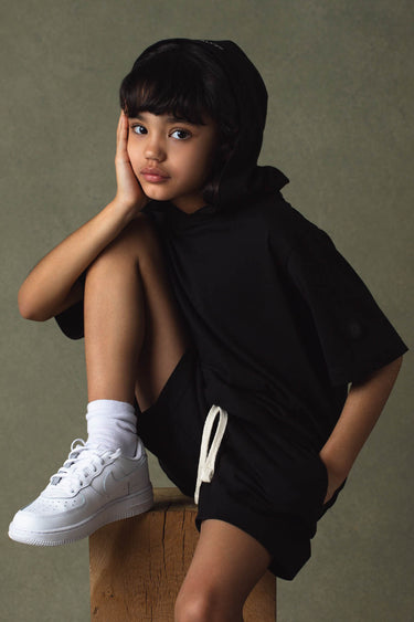 KID JERSEY SHORT BLACK