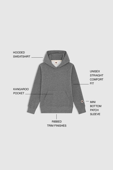 KID F ICONIC HOOD DARK MARL