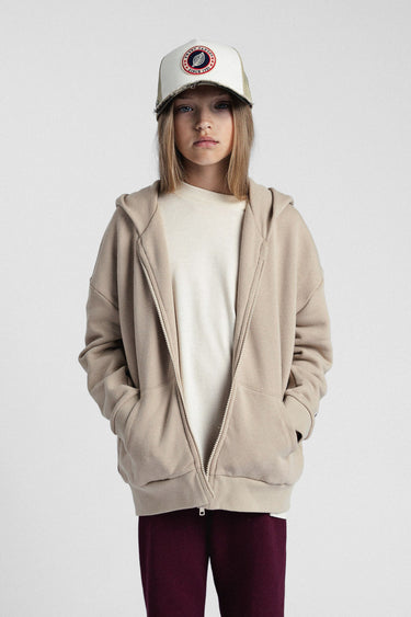 KID ENDLESS ZIP WHITE PEPPER