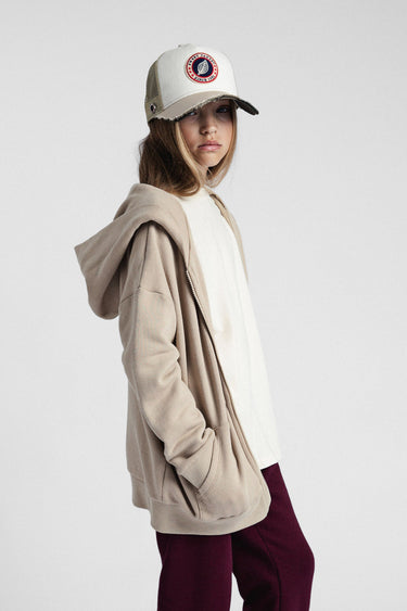 KID ENDLESS ZIP WHITE PEPPER